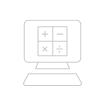 cfo services | Computer with Maths symbols